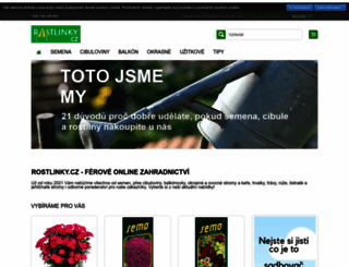 rostlinky.cz screenshot