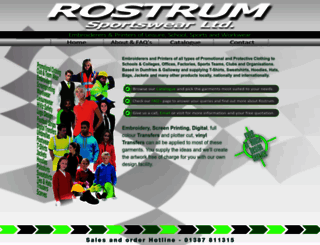 rostrumsportswear.co.uk screenshot
