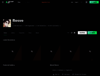 rosvo.deviantart.com screenshot
