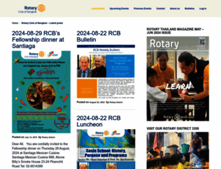 rotarybangkok.org screenshot