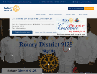 rotarydistrict9125.net screenshot