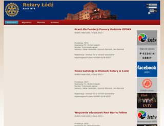 rotarylodz.intv.pl screenshot