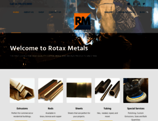 rotaxmetals.net screenshot