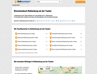 rothenburg-ob-der-tauber.stadtbranchenbuch.com screenshot