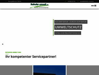 rothofer-umwelt.de screenshot