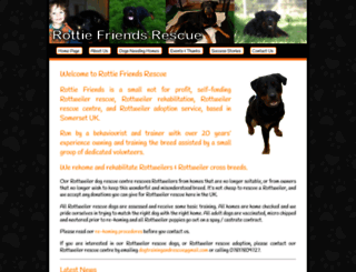 rottweilerfriends.co.uk screenshot