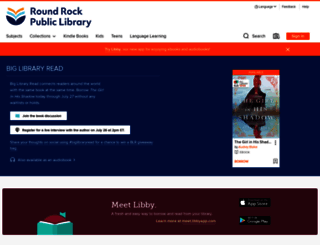 roundrocktexas.libraryreserve.com screenshot