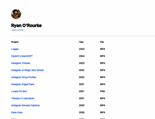 rourkery.com screenshot