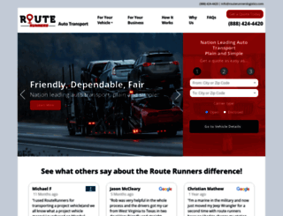 routerunnersautotransport.com screenshot