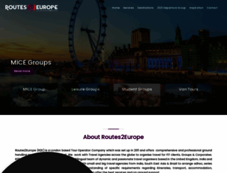 routes2europe.com screenshot