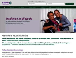 routeshealthcare.com screenshot