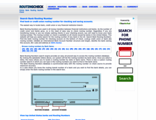 routingcheck.com screenshot