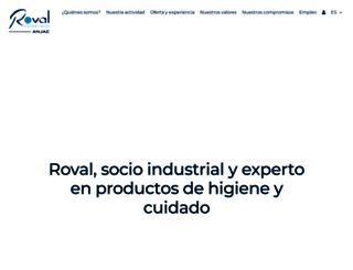 rovalcosmetica.es screenshot