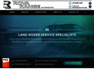 rovarange.com.au screenshot