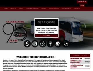 rovercoaches.com.au screenshot