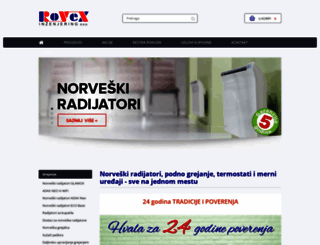rovex-grejanje.com screenshot