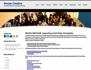 rowancreative.com screenshot