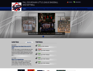 rowanlittleleague.com screenshot