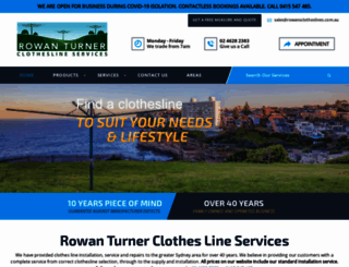 rowansclotheslines.com.au screenshot