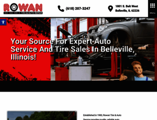 rowantire-autorepairbellevilleil.com screenshot