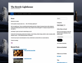 rowdylighthouse.wordpress.com screenshot
