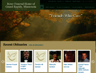 rowefuneralhomeandcrematory.com screenshot