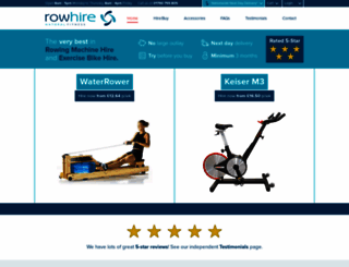 rowhire.co.uk screenshot