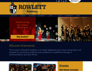 rowlettacademy.org screenshot