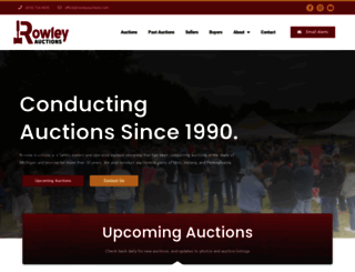 rowleyauctions.com screenshot