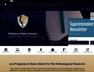 roxbury.schoolwires.net screenshot