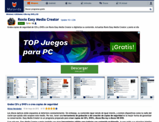 roxio-easy-media-creator.malavida.com screenshot