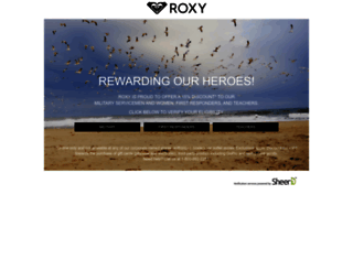 roxy.sheerid.com screenshot