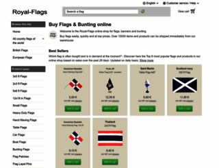 royal-flags.co.uk screenshot
