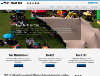royal-tent.co.za screenshot