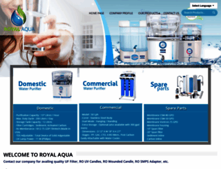 royalaqua.co.in screenshot