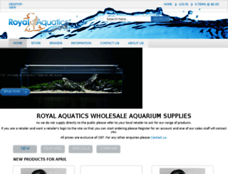 royalaquatics.com.au screenshot