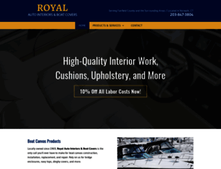 royalautointeriorsandboatcovers.com screenshot