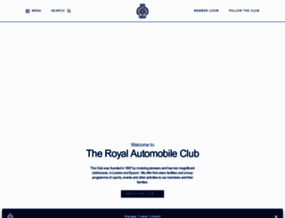 royalautomobileclub.co.uk screenshot
