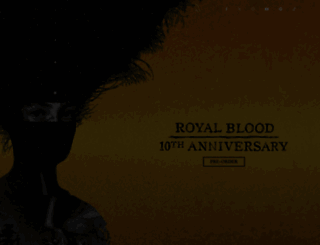 royalbloodband.com screenshot