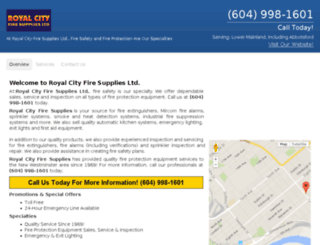 royalcityfiresupplies.ca screenshot