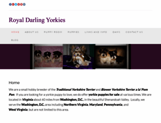 royaldarlingyorkies.com screenshot