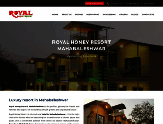 royalhoneyresortmahabaleshwar.com screenshot