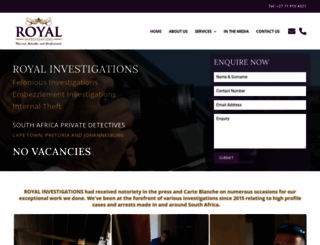 royalinvestigations.co.za screenshot