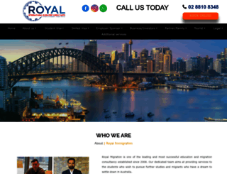 royalmigration.com.au screenshot