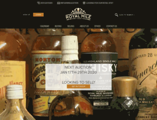royalmilewhisky.auction screenshot