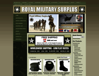 royalmilitarysurplus.com screenshot