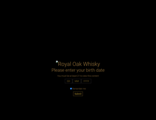 royaloakwhisky.com screenshot