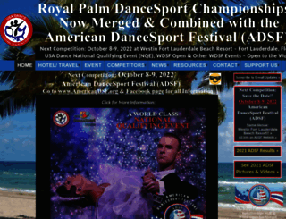 royalpalmdancesport.org screenshot
