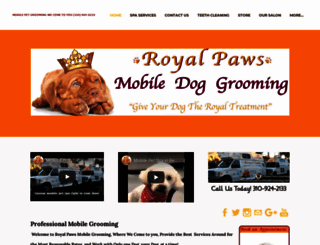 royalpawsmobilegrooming.com screenshot
