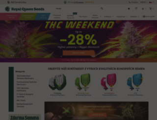 royalqueenseeds.cz screenshot
